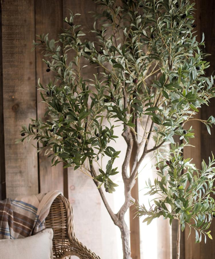 Tall Artificial Olive Tree 94"-1