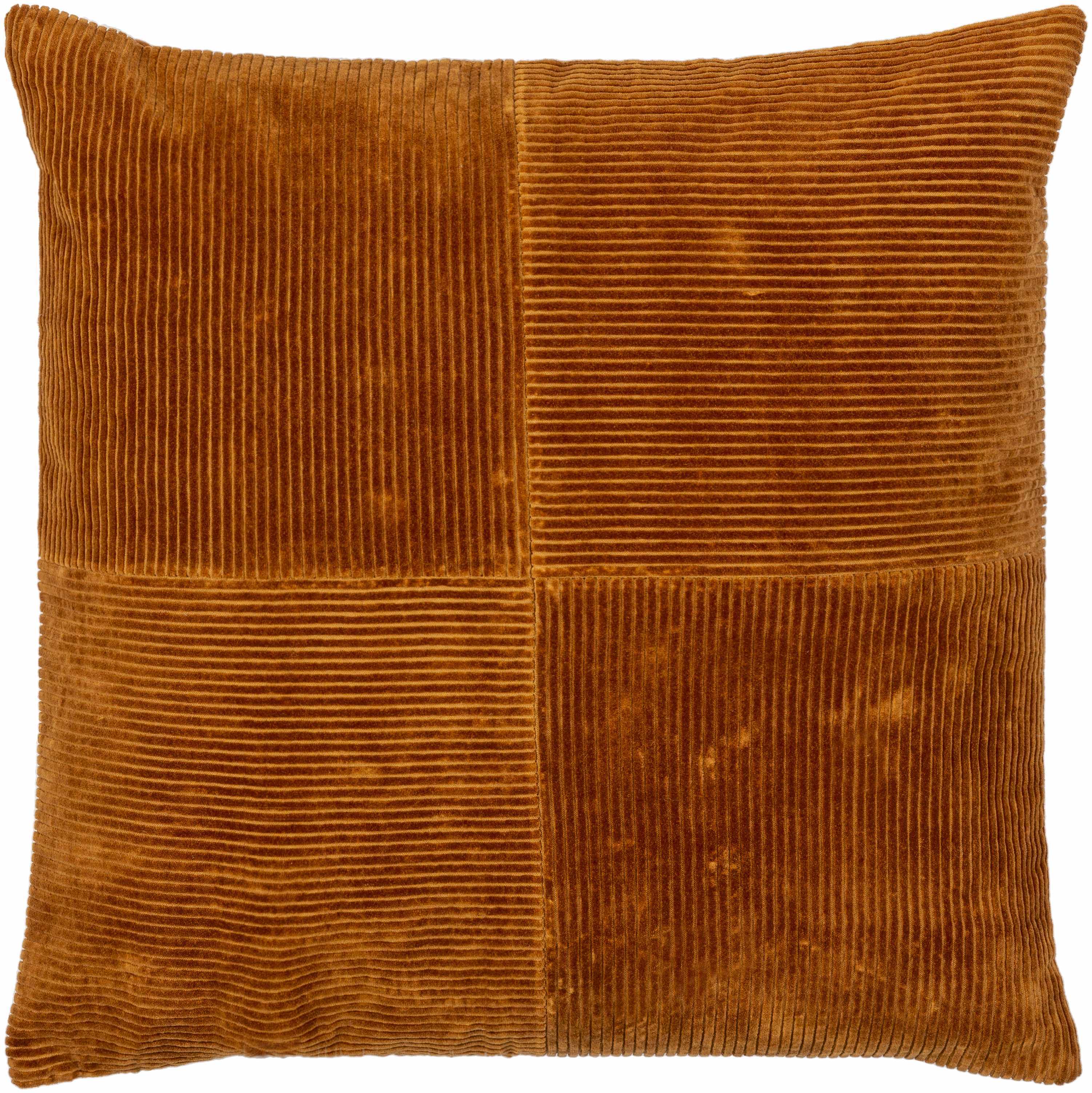 Leni Rust Corduroy Accent Pillow-1