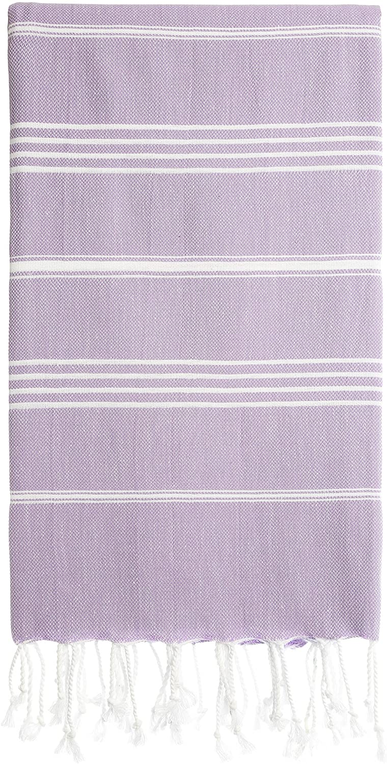 Monaco Turkish Cotton Hand Towel – Lightweight Quick Dry Bathroom, Kitchen & Travel Towel, Luxury Organic Turkish Towel