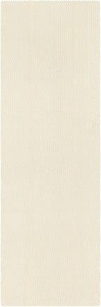 Beige textured vertical rug pad