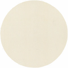 Beige circular rug pad with a textured pattern on a white background