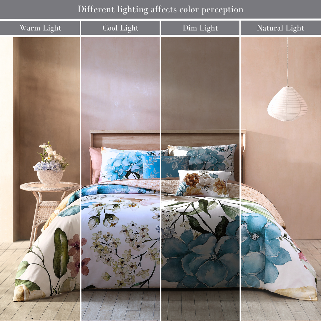 Bebejan Maia Blue 5 Piece Reversible Comforter Set