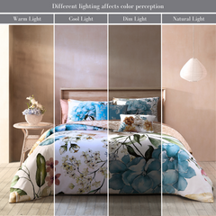 Bebejan Maia Blue 5 Piece Reversible Comforter Set