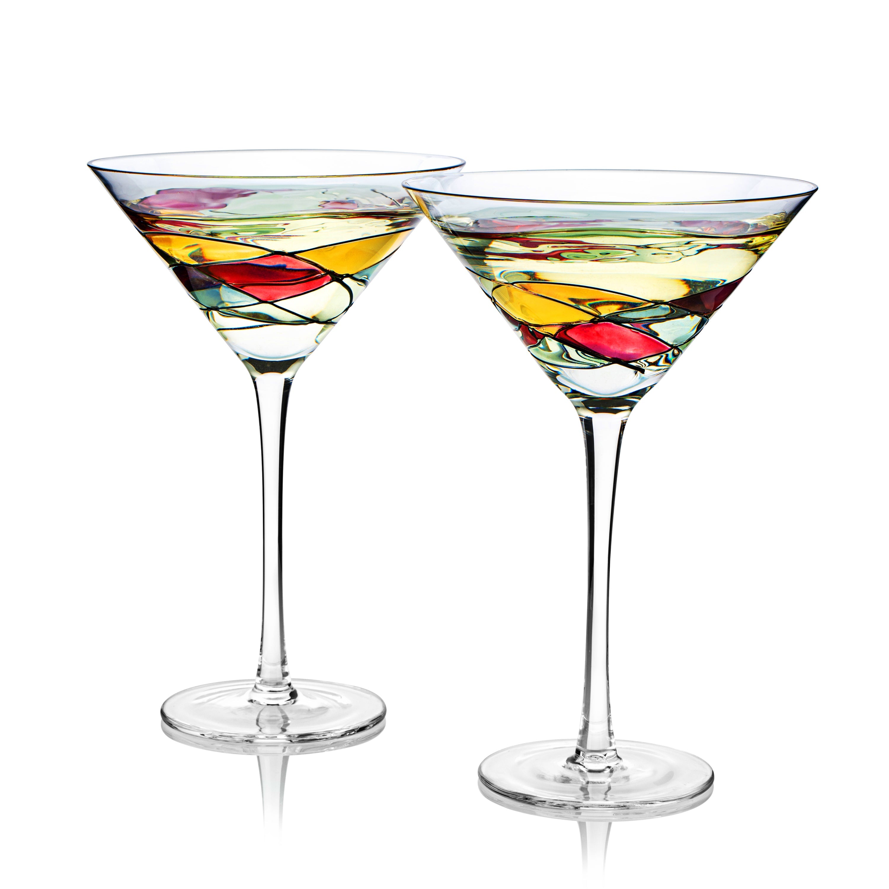 The Wine Savant Artisanal Hand Painted Stemless (Martini)