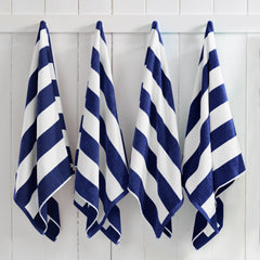 Cotton Velour Cabana Stripe Beach Towel - Novia Collection (Shipping fees may apply)