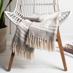 Cotton Throw Blanket with tassels