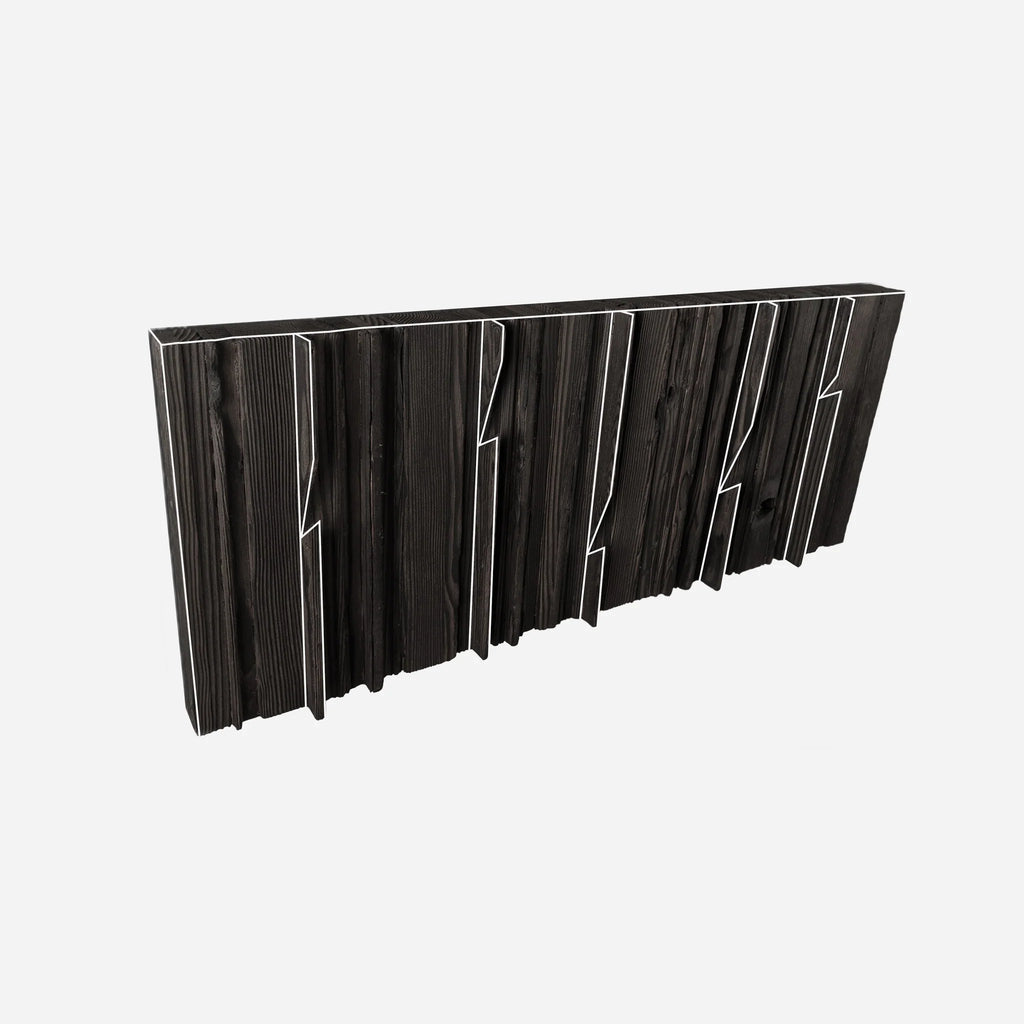 Sculptural Wooden Wall Coat Rack