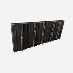 Sculptural Wooden Wall Coat Rack