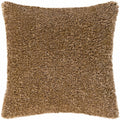 Cozy Brown Shag Throw Pillow - Clearance