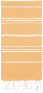 Mustard Monaco Turkish Towel – Lightweight Quick Dry Beach & Bath Towel, Luxury Turkish Cotton Spa Towel, Travel & Pool Towel-2