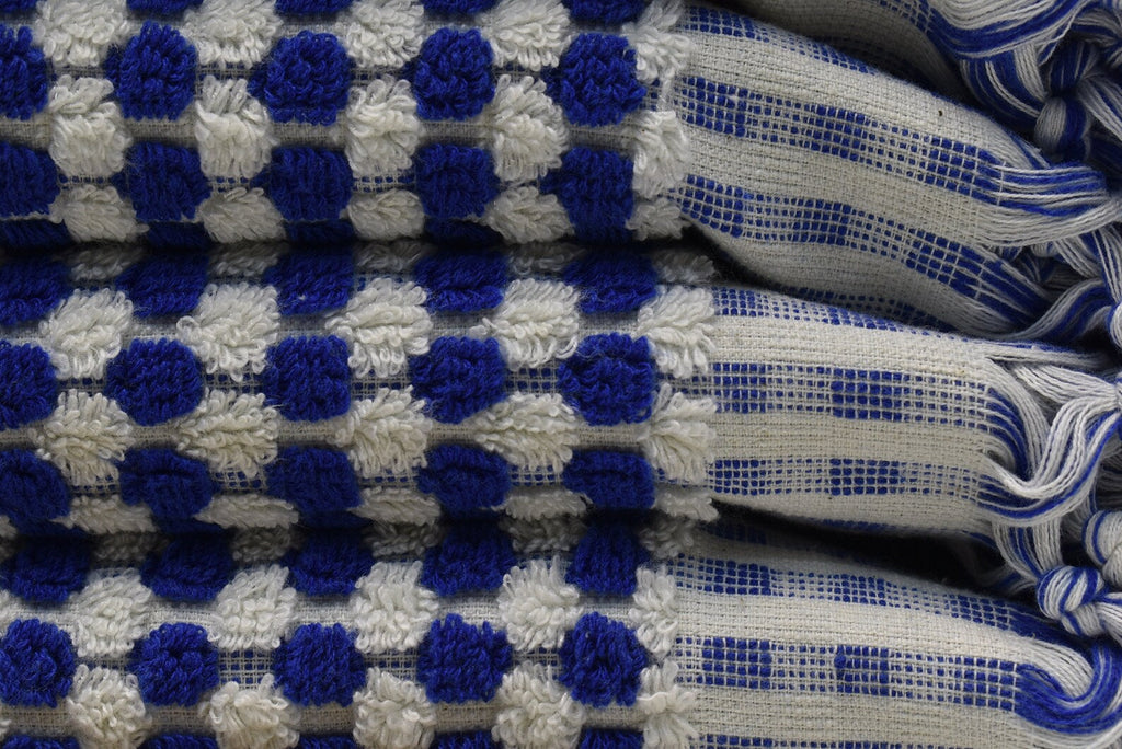 BUBBLE NAVY TERRY HAND TOWEL-2