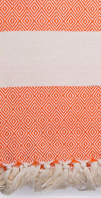 VENICE ORANGE TURKISH TOWEL-3