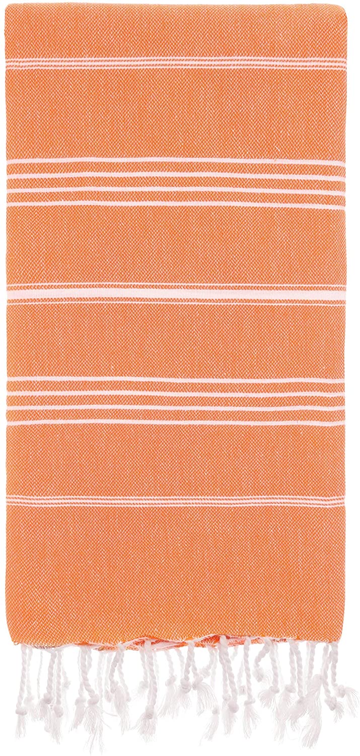 Monaco Turkish Cotton Hand Towel – Lightweight Quick Dry Bathroom, Kitchen & Travel Towel, Luxury Organic Turkish Towel
