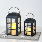 Set of 2 10.5&14''H Decorative Candle Lanterns