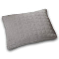 DaDa Bedding Corduroy Sherpa Backside Soft Grey Quilted Pillow Sham - 1-Piece (JHW858)-0