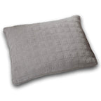 DaDa Bedding Corduroy Sherpa Backside Soft Grey Quilted Pillow Sham - 1-Piece (JHW858)-0