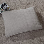DaDa Bedding Corduroy Sherpa Backside Soft Grey Quilted Pillow Sham - 1-Piece (JHW858)-1