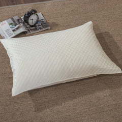 DaDa Bedding Dreamy Soft Velvet Ivory White Velour Quilted King Pillow Sham,  20” x 36” (JHW861)-1