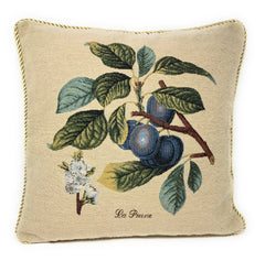 DaDa Bedding Set of 2-Pieces Sugar Plum Fruits Garden Tapestry Throw Pillow Covers w/ Inserts, 18" x 18"-1