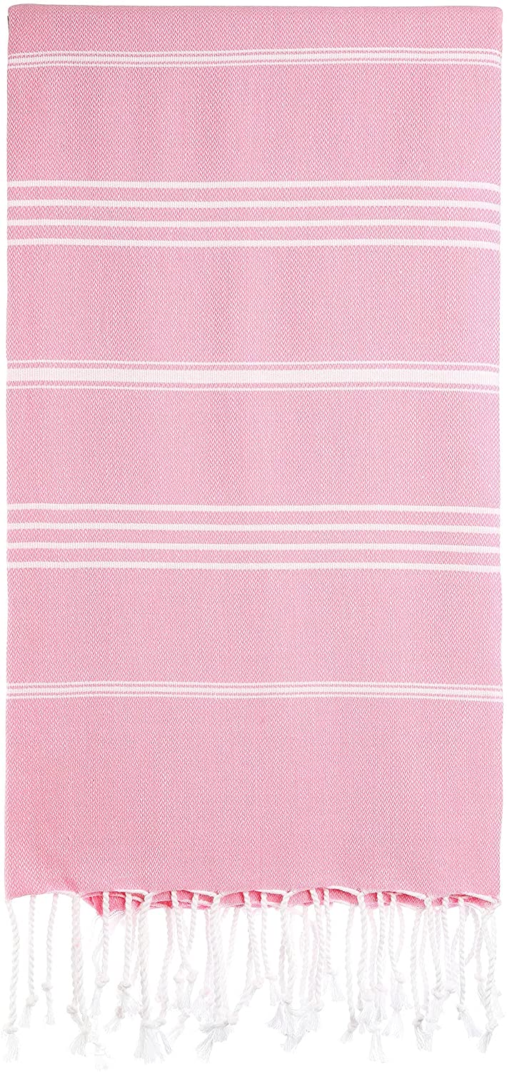 Monaco Turkish Cotton Hand Towel – Lightweight Quick Dry Bathroom, Kitchen & Travel Towel, Luxury Organic Turkish Towel