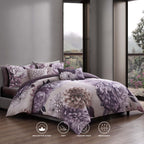 Bebejan Plum Petal 5 Piece Reversible Comforter Set
