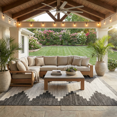 Flatweave Toena Geometric Performance Outdoor Rug