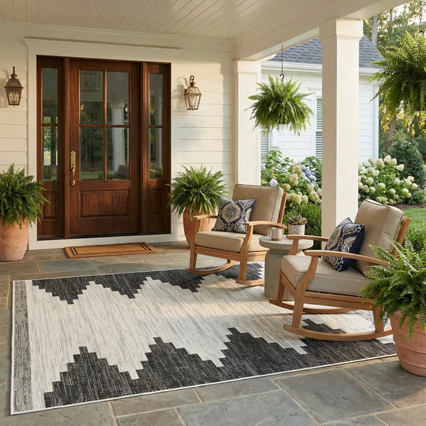 Flatweave Toena Geometric Performance Outdoor Rug