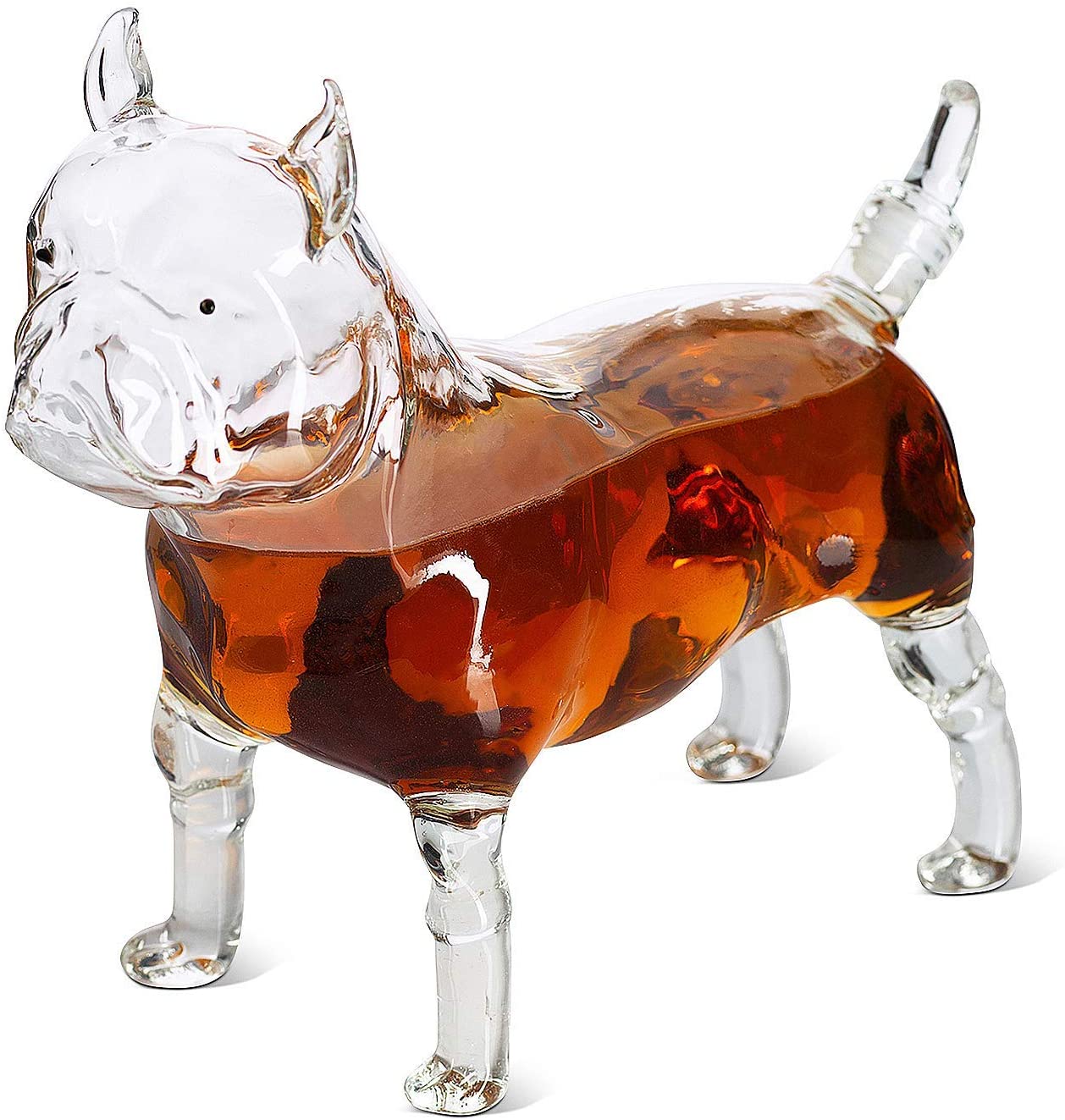 French Bull Dog - Pug Animal Whiskey and Wine Decanter - 500ml-2