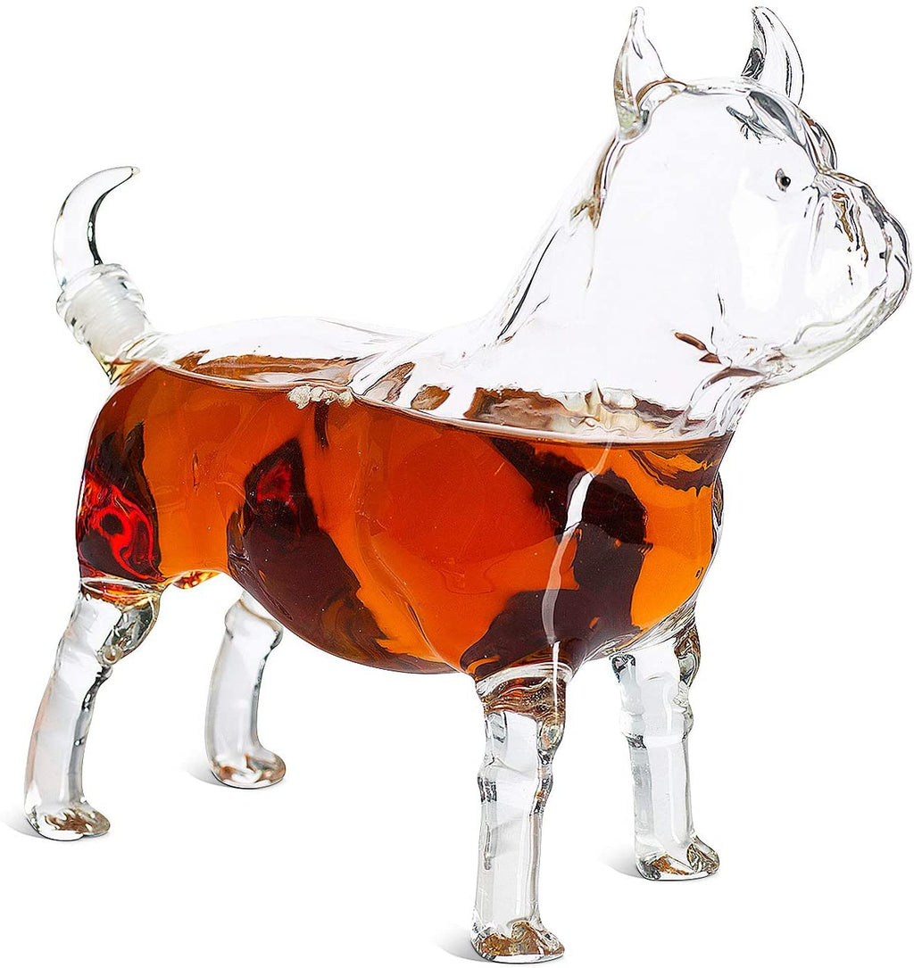 French Bull Dog - Pug Animal Whiskey and Wine Decanter - 500ml-4