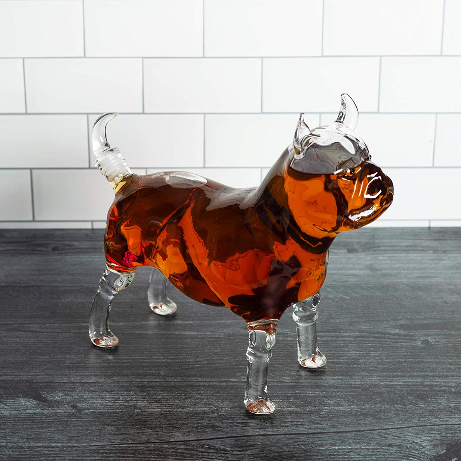 French Bull Dog - Pug Animal Whiskey and Wine Decanter - 500ml-1