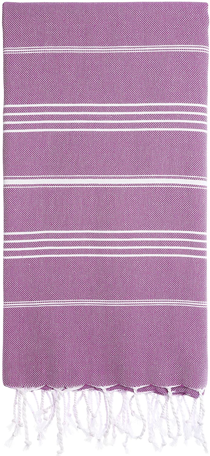 Monaco Turkish Cotton Hand Towel – Lightweight Quick Dry Bathroom, Kitchen & Travel Towel, Luxury Organic Turkish Towel