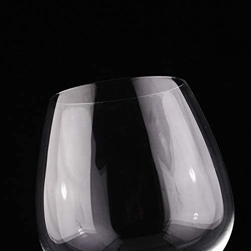 Crystal Wine Glasses Diamond Filled Stem, Large 18 Ounces-3
