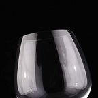 Crystal Wine Glasses Diamond Filled Stem, Large 18 Ounces-3