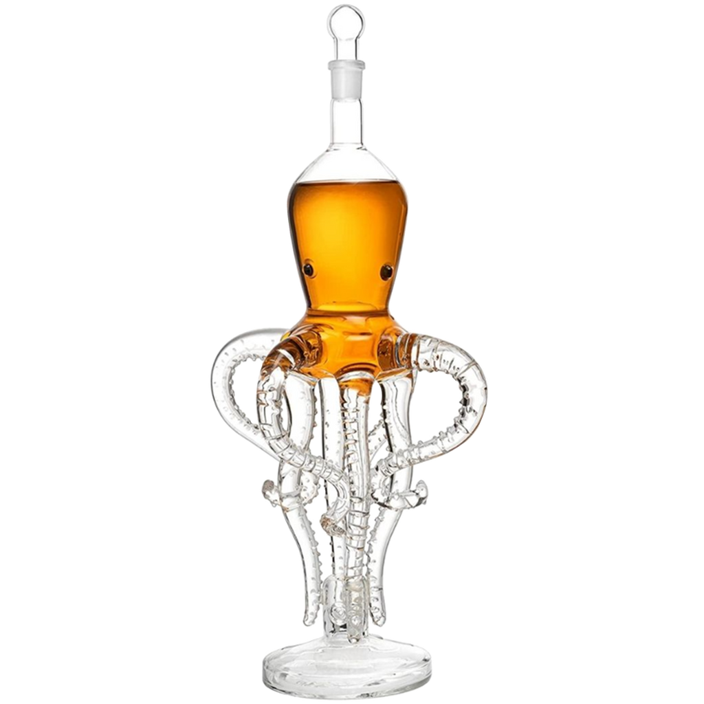 Tall Octopus Whiskey and Wine Decanter 500ml-0