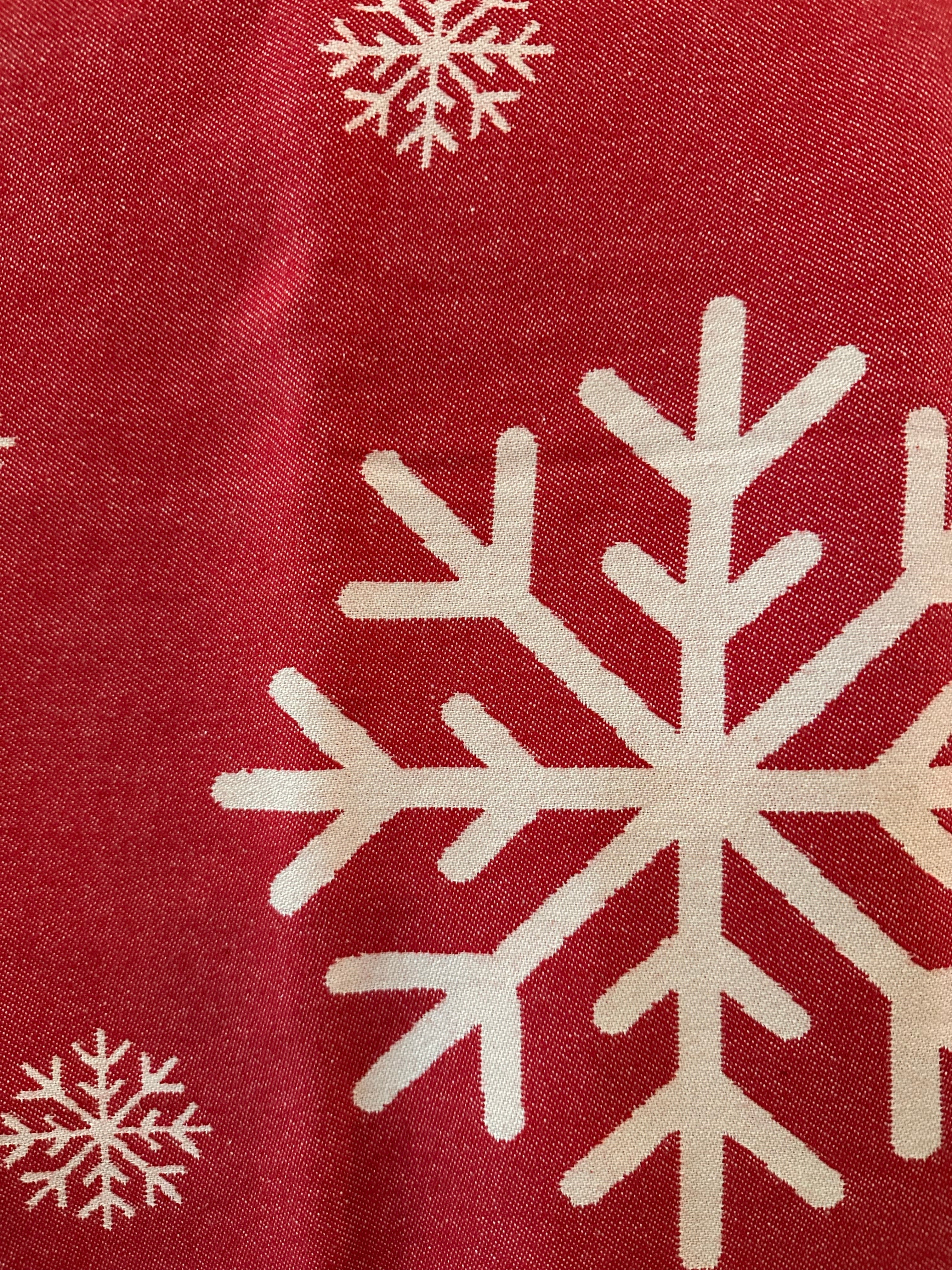 Christmas Reindeer Snowflake Turkish Cotton Throw Blanket 56×72 – Soft Organic Holiday Decor Gift-6