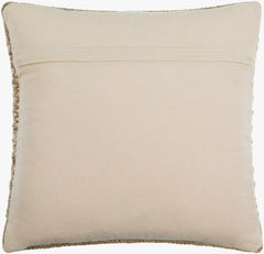 Ivory Braided Knit Texture Cottage Farmhouse Wool Accent Pillow - Clearance