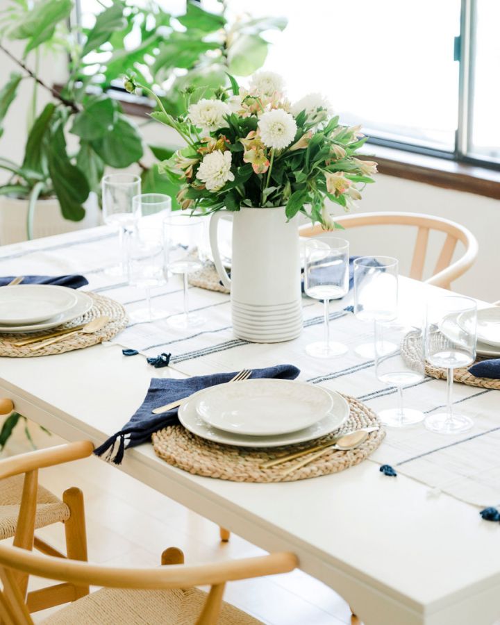 Ribbons Cotton Table Runner-1