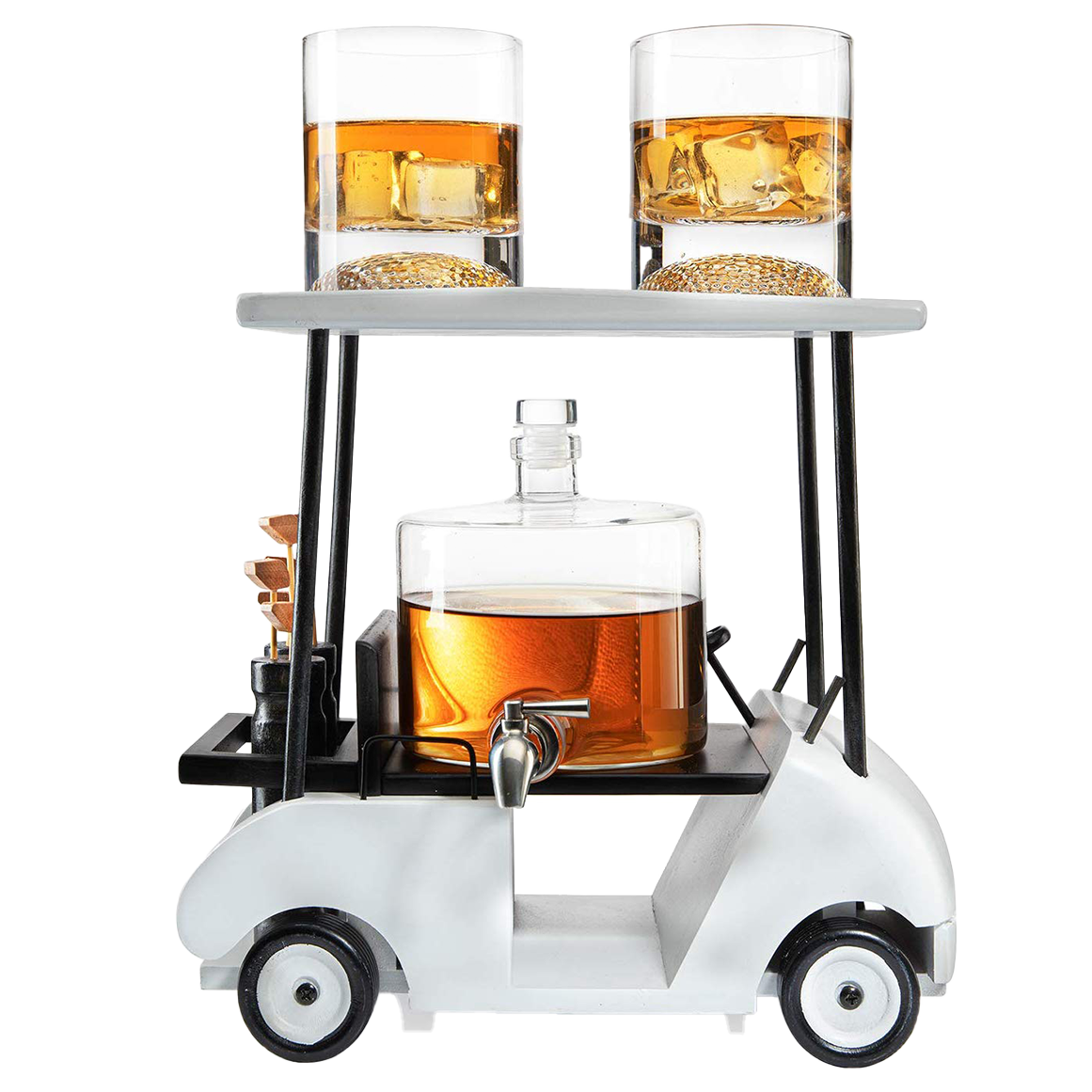 Golf Decanter Whiskey Decanter and Whiskey Glasses-0
