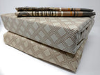 DaDa Bedding Geometric Striped Tan Brown Multi-Color Fitted + Flat Sheet & Pillow Cases Set (FSFS8279)-3