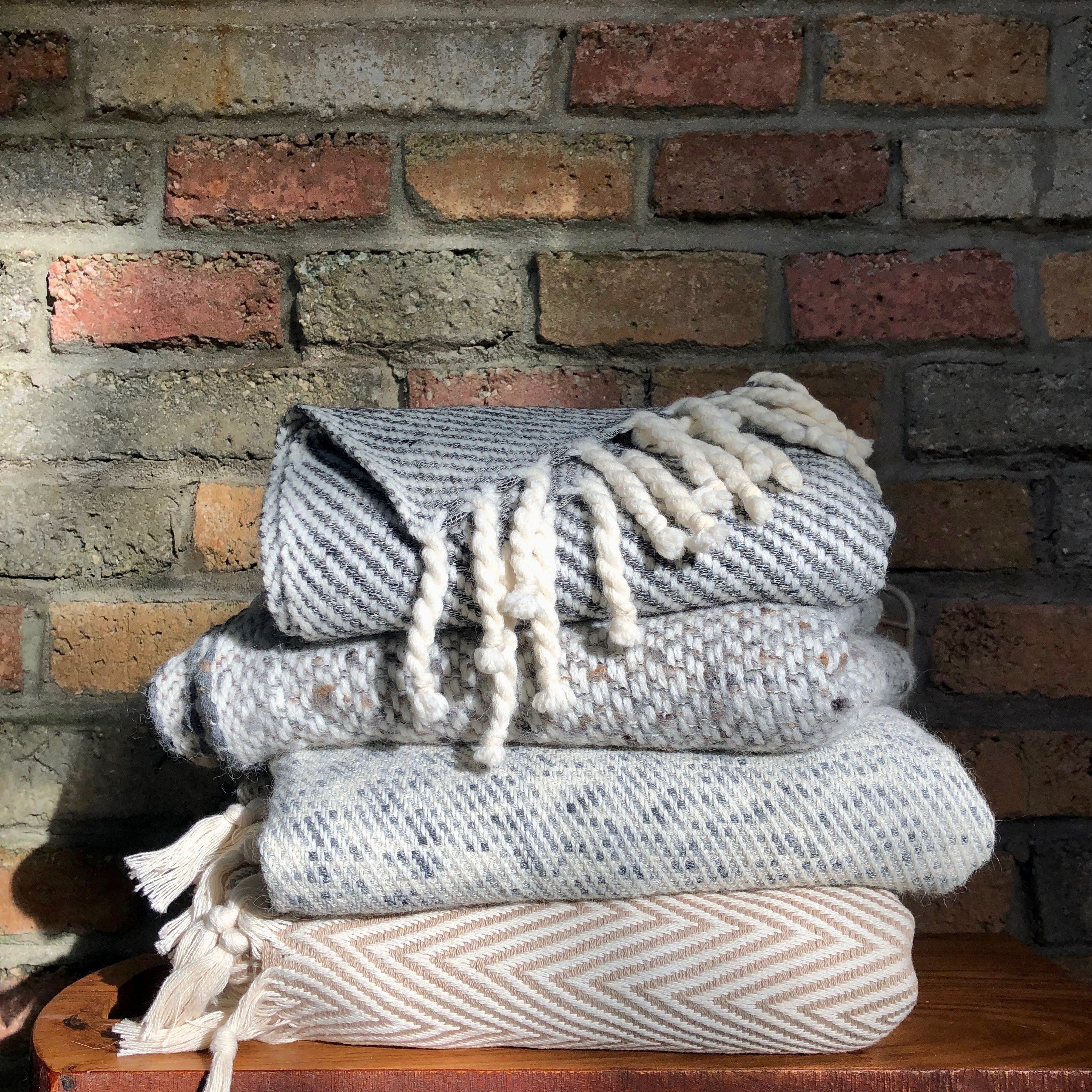 Chunky Chevron Turkish Throw-3