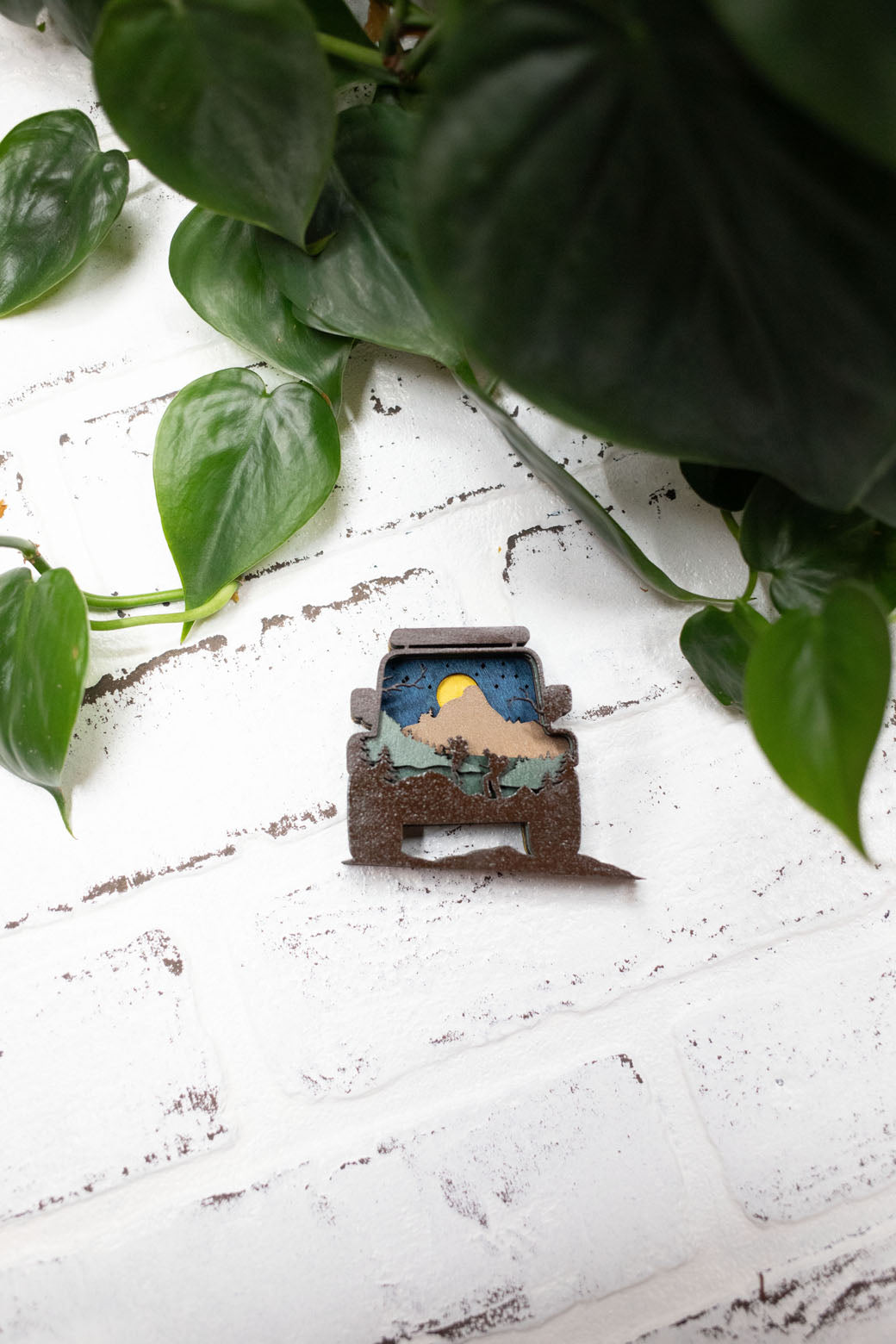 Laser Cut 4x4,  Off Road 3D Diorama, Handmade Hiking Scene, Wall Art, Hike Decor-2