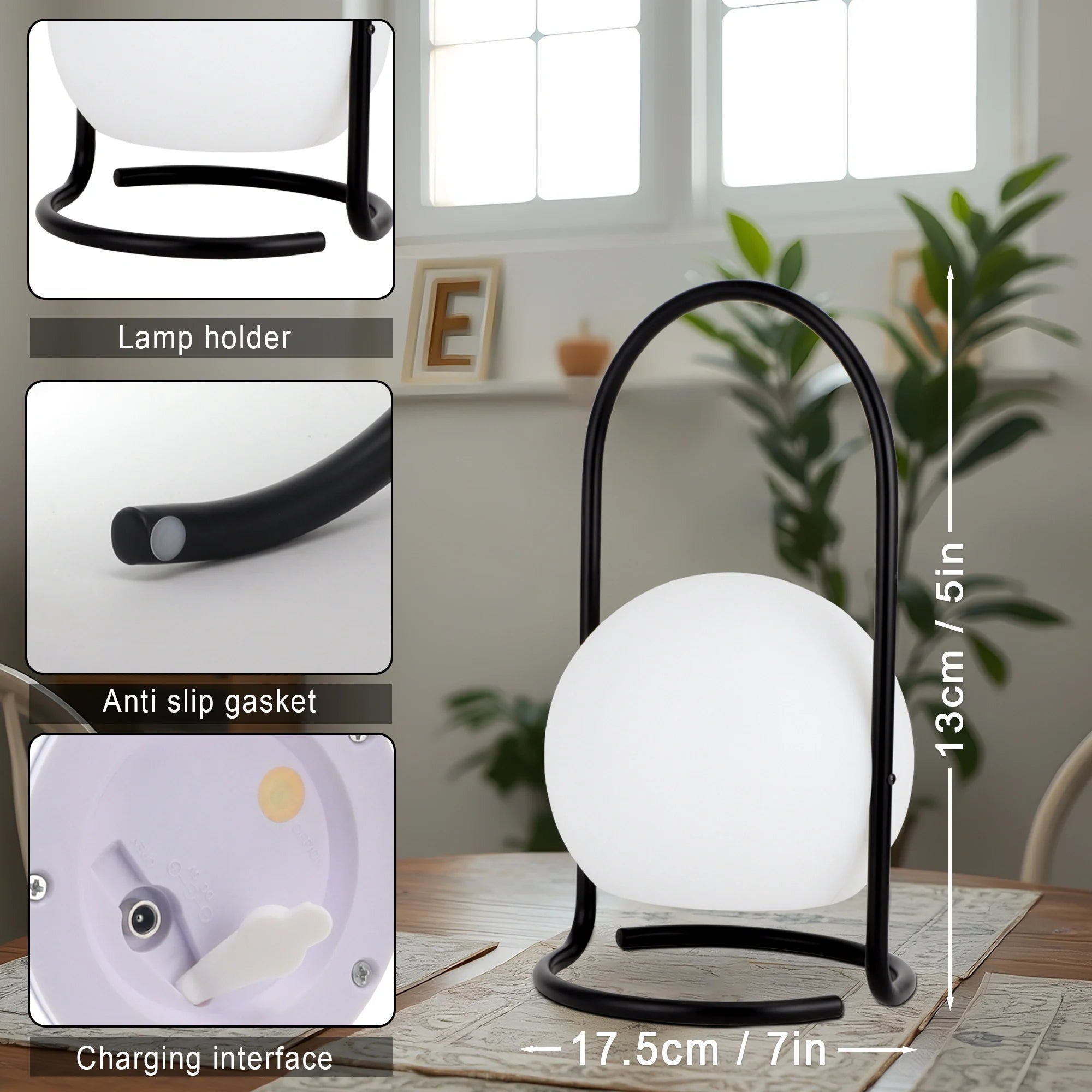 2600mAh Portable waterproof Rechargeable Table Lamp-3