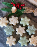 Snowflakes Handmade Candle - Festive Soy Wax Christmas Candle for Holiday Cheer-0