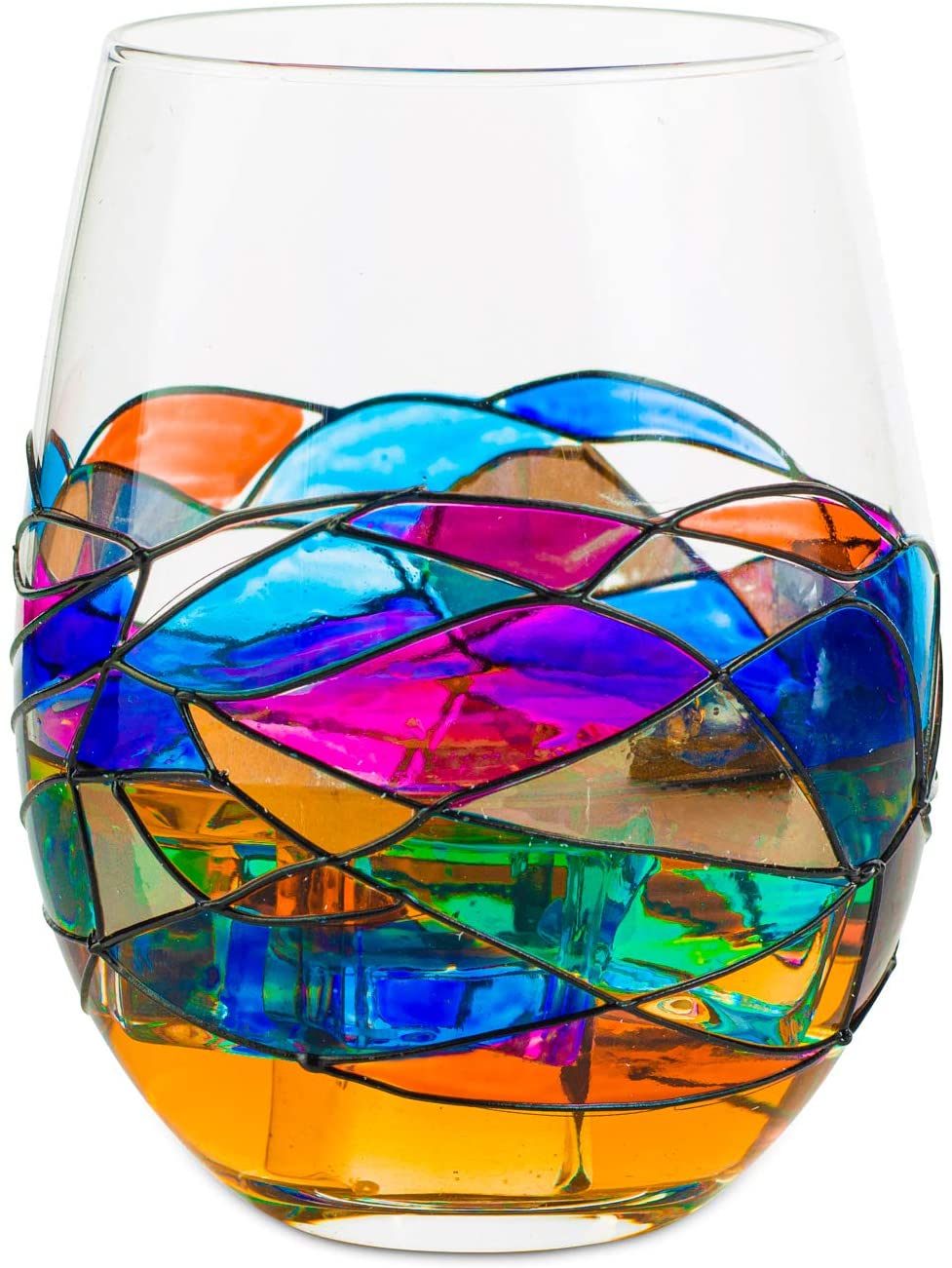 Artisanal Hand Painted Glassware Gift-3