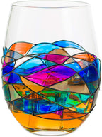 Artisanal Hand Painted Glassware Gift-3