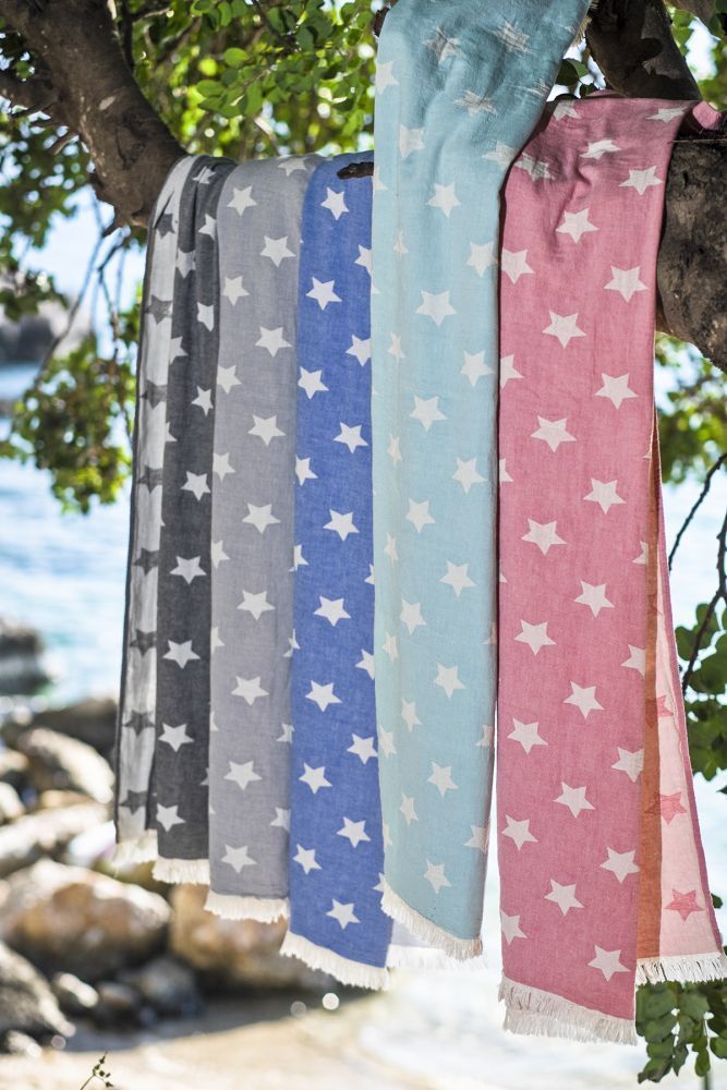 STAR BLUE TURKISH TOWEL-1