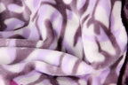 DaDa Bedding Orchid Blossoms Striped Floral Lavender Plush Fleece Flannel Throw Blanket (XY9833)