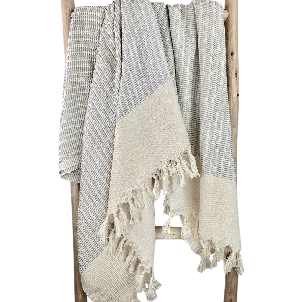 Plush Wavy Turkish Throw-4