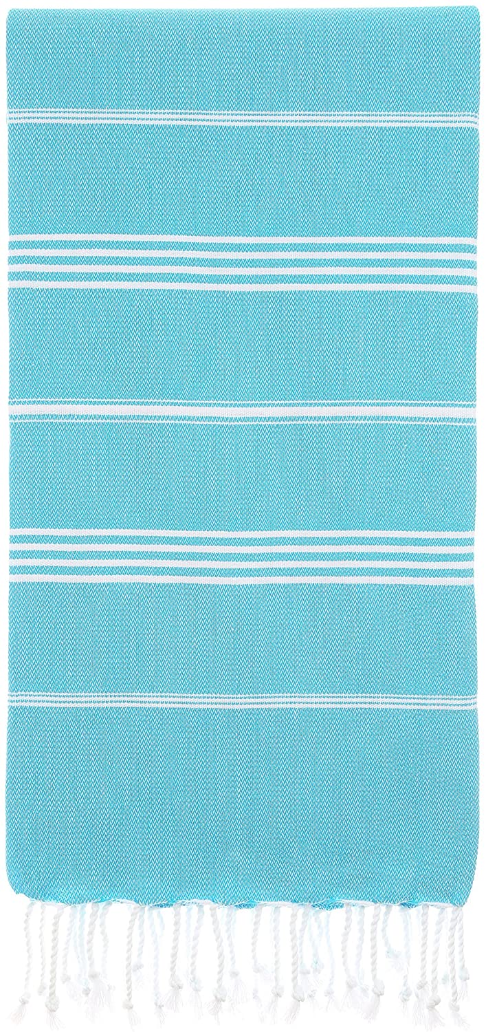 Monaco Turkish Cotton Hand Towel – Lightweight Quick Dry Bathroom, Kitchen & Travel Towel, Luxury Organic Turkish Towel