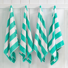 Cotton Velour Cabana Stripe Beach Towel - Novia Collection (Shipping fees may apply)